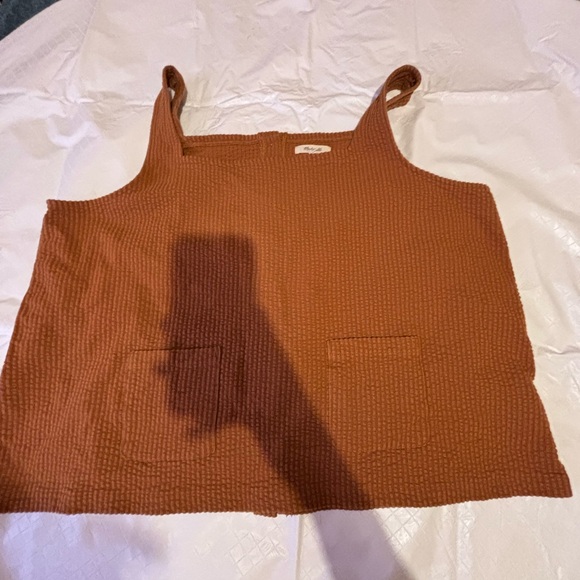 Madewell Rust Button-Down Women's Top - Picture 2 of 4